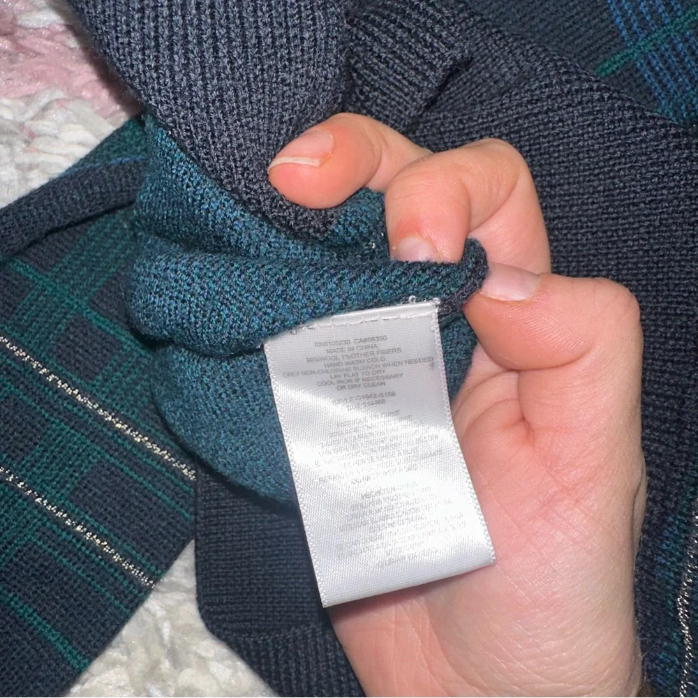 Equipment plaid sweater XS